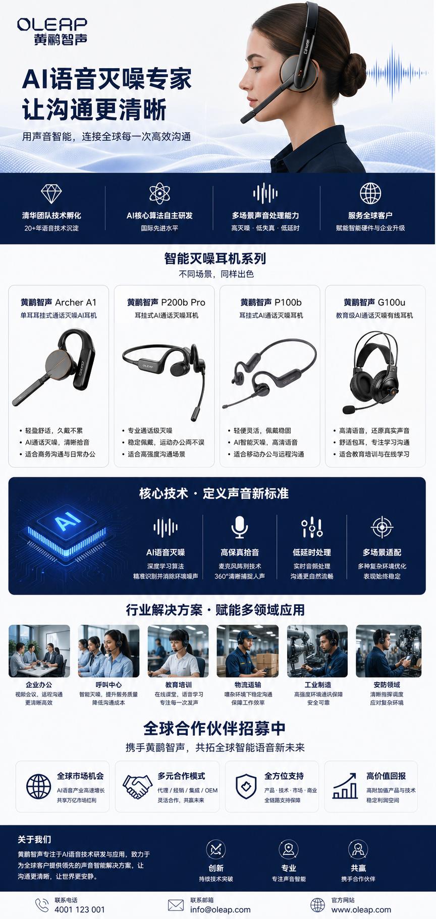 AI语音灭噪黑科技｜黄鹂智声全球合作招募中